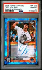 2025 TOPPS CHROME SAPPHIRE RC AUTOS #RA-JJO JACKSON JOBE RC /199 PSA 10 GEM MINT