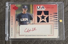 2005 Upper Deck USA Clayton Kershaw Prospect Rookie Game Used Jersey Auto /100!