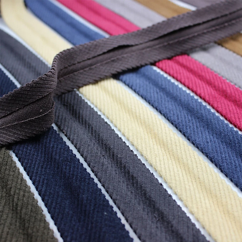 BARNETT LAWSON TRIMMINGS Corduroy Folded Cotton Bias Binding 25mm x 1m - 8140 - Available in 9 Variants