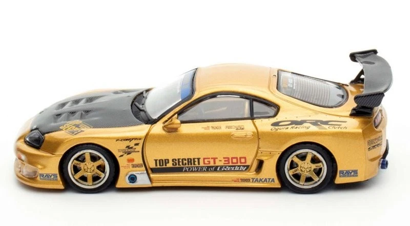 TOYOTA Supra (A80) Top Secret GT300  - gold - Inno 1:64 - Immagine 4 di 4