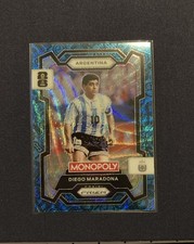 2026 Panini Monopoly Prizm Diego Maradona Argentina Blue Icons Prizm World Cup!