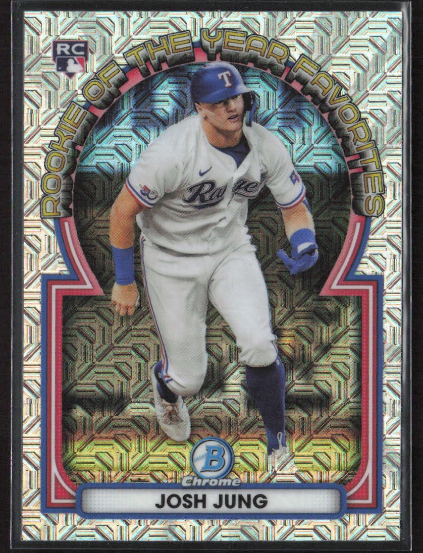 2023 Bowman #ROYF-9 Josh Jung Rookie of the Year Favorites Mojo Refractors
