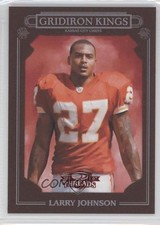 2007 Donruss Threads Pro Gridiron Kings Red Framed 98/100 Larry Johnson 0d44
