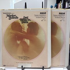 Last Tango in Paris Part 1  2 RCA CED VideoDisc Marlon Brando 1982