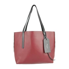 JIMMY CHOO Jimmy Choo Twist East West Tote Bag - leather Black Bordeaux-colored