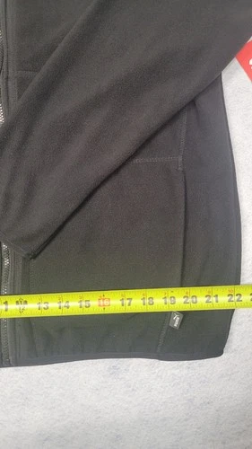 PUMA Black Polar Fleece Jacket Raglan Sleeves Large image 3