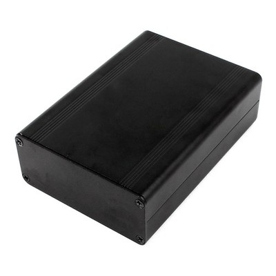 Black Aluminum Project Box DIY Electronic Enclosure Cases 124mmx88mmx38mm