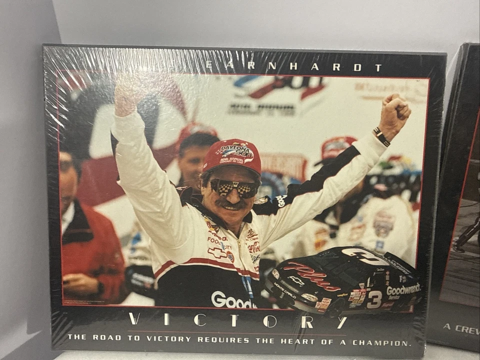 Placas de Pared Dale Earnhardt Victoria Trabajo en Equipo NASCAR Coleccionables (2) Intimidator Foto 3 de 4