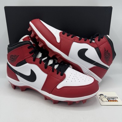 Nike Jordan 1 TD Cleat 2023 Mid Chicago Red White Black FJ6805-106 Men\'s Size 11 Air Jordan 1 Mid TD  main image 4