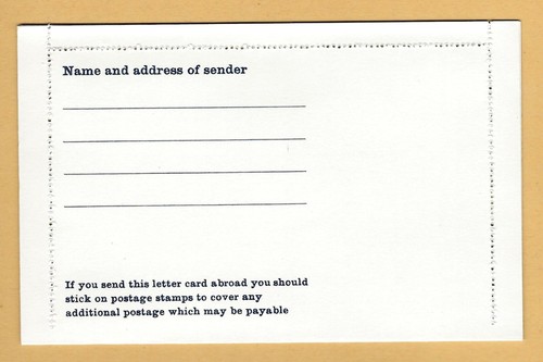 GB POSTAL STATIONERY - QEII - Lot 86 - 1969 LCP29a mint - Afbeelding 2 van 2
