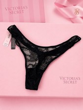 Victoria's Secret T-Back Shine Strap Rhinestone Lace V-String Panty