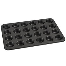 Gray Non-Stick Mini Muffin Pan Mainstays 24 Cavity 1.8" Carbon Steel