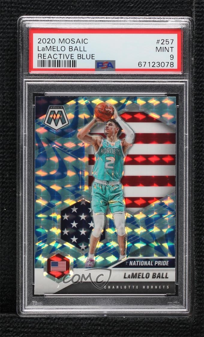 2020 Mosaic National Pride Reactive Blue Prizm Lamelo Ball #257 PSA 9 MINT 11nq