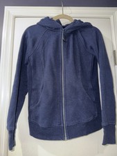 Lululemon Scuba Hoodie size 6 Blue Heathered Larkspur Fleece Full Zip