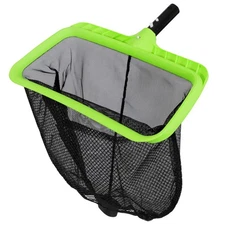 Swimming Pool Leaf Skimmer Net,Double-Layer & Reinforced Frame Deep Rake Nets