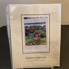 Working Farm Scene Acrylic Paint Project Mary Owens Luann Szucs Instructions