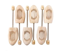 Adjustable Wood Shoe Trees with Spring for Men Women Wooden Shoe Shaper Lasts