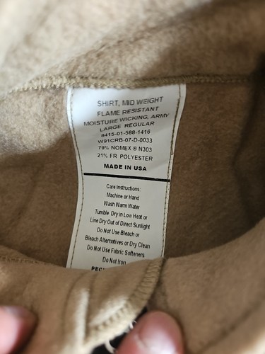 Polartec Thermal FR MID-WEIGHT Top & Bottoms Large Regular NWT Shirt Drawers (C1 - Picture 5 of 7