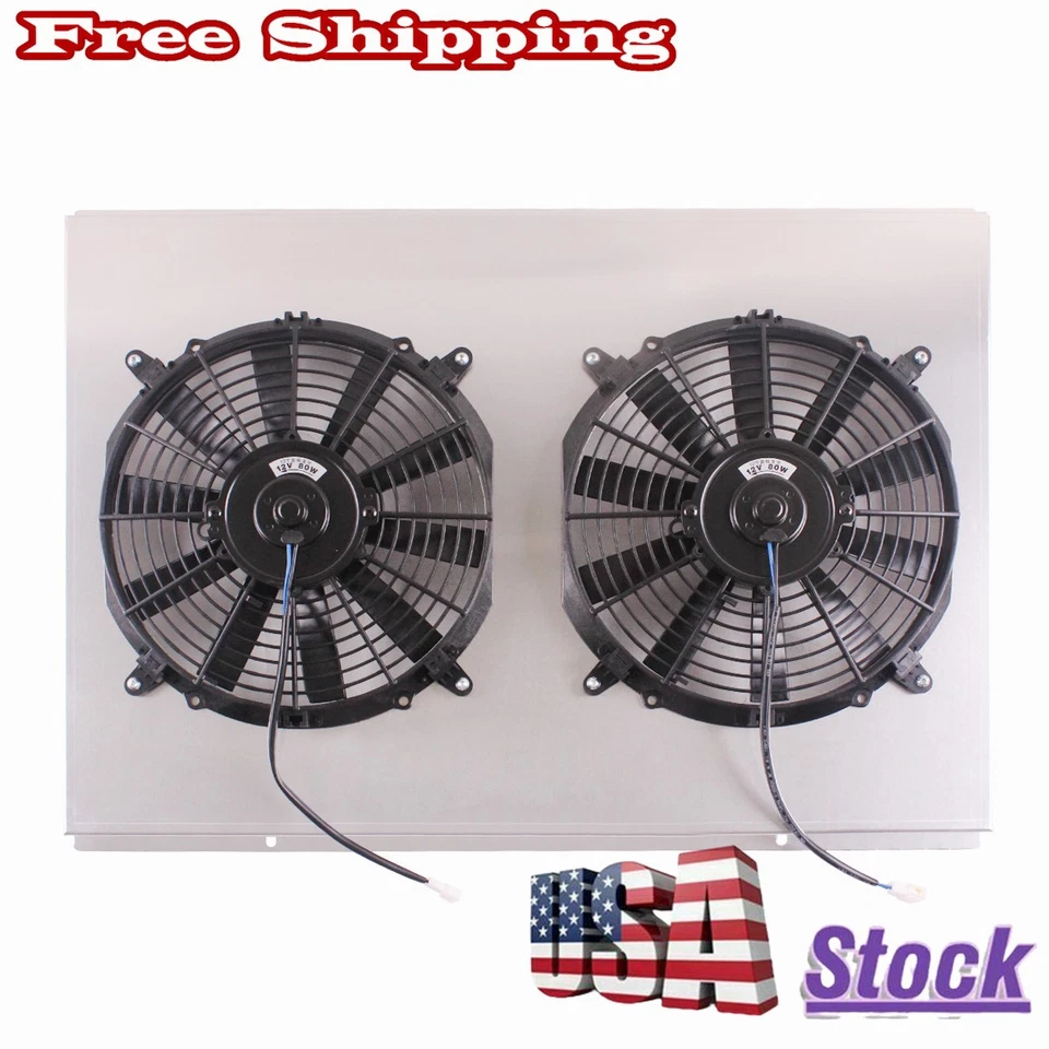 Cubierta + Ventilador de 12" para 78-86 Chevy GMC C/K C10 C20 C30 K5 Blazer 5,0 L 5,7 L 6,6 L 7,4 L Foto 2 de 4