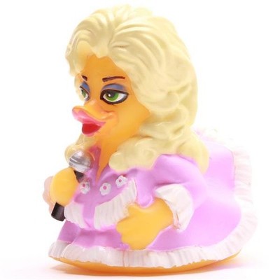 Badeente ''Plukin' 9to5'' - Dolly Parton Quietscheente Quietscheentchen Gummiente