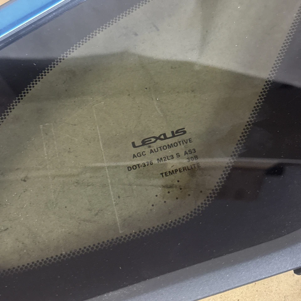 Lexus Rx350 2016-2021 pasajero trasero cuarto derecho ventana vidrio 62710-0E170 Foto 2 de 4