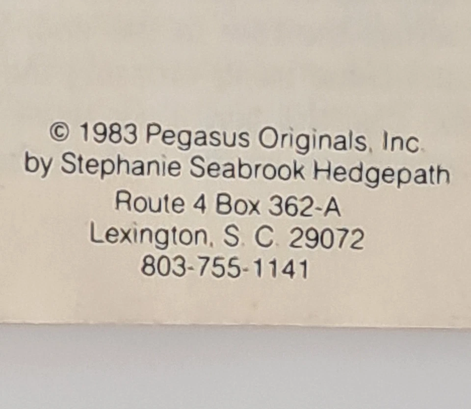 Vintage Horses Cross Stitch Leaflet Pegasus 1983 Thoroughbred Stephanie Seabrook - Image 4 of 4