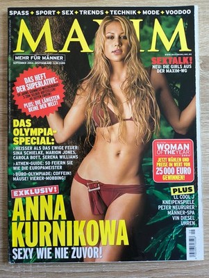 Maxim September 2004 Anna Kournikova Carola Bott Ana Hickmann Amanda Beard