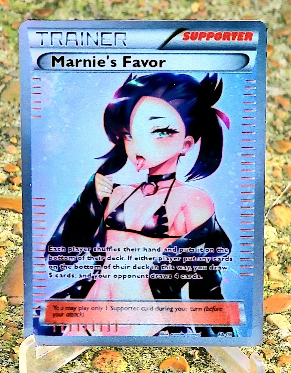 Pokemon Marnie's Favor Anima Waifu Sexy Doujin ACG DIY Trainer Art Card Holo | eBay Pokemon Marnie's Favor Anima Waifu Sexy Doujin ACG DIY Trainer Art Card Holo | eBay