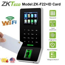 ZK F22 + ID Card WIFI TCP/IP Time Clock Fingerprint Door Access Control System