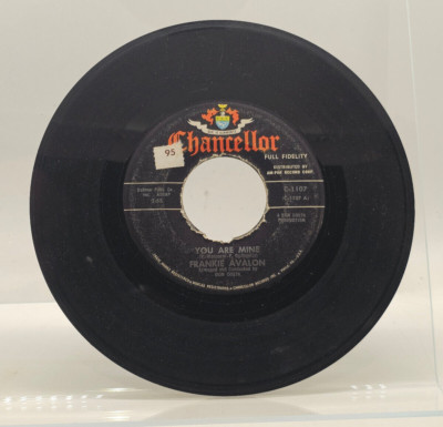 Frankie Avalon You Are Mine / Ponchinello 7'' 45 RPM Single Record C 1107