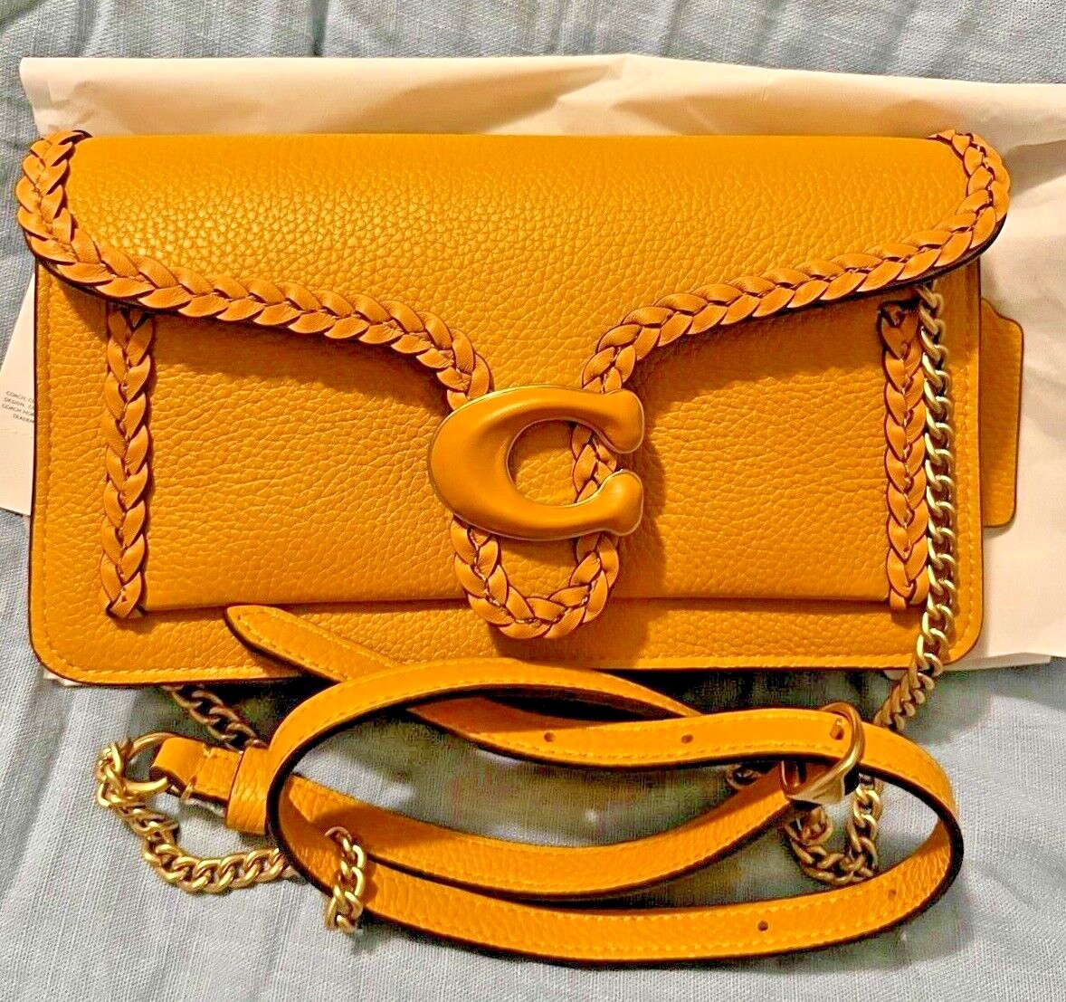 Coach Tabby Chain Clutch with Braid - Crossbody | eBay