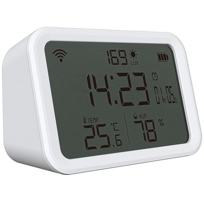 WiFi Hygrometer Monitor: Digital Light Thermometer Humidity Sensor - Me1350-