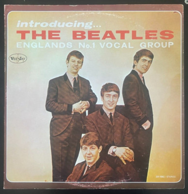 The Beatles Introducing the Beatles vinyl album Vee Jay solid black label