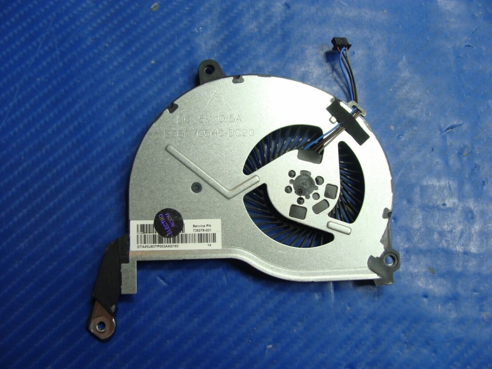 Original HP 15f010dx 15f018dx 15f024wm Laptop CPU Cooling Fan 736278