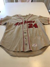 Game Worn Used Miami Red Hawks Baseball Jersey Size 50 #24