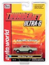 AUTO WORLD THUNDERJET R32 1962 CHEVROLET BEL AIR HO Slot Car - Lime