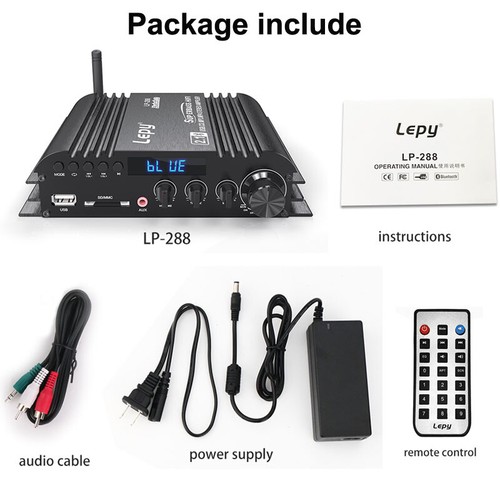 Compact 2.1CH Amplifier: HIFI Sound, 80dB SNR & Remote Control Ready - Bild 18 von 18