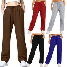 Women  S Casual Long Sweatpants Baggy Wide Straight Leg Pants