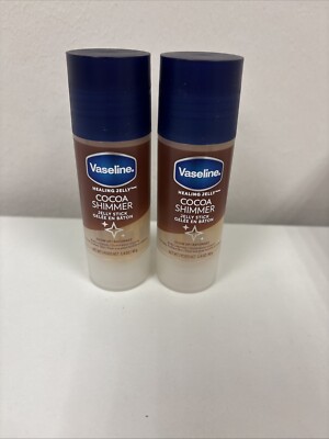 Vaseline Cocoa Shimmer Jelly Stick Cocoa Butter - 1.4oz (pack of 2)
