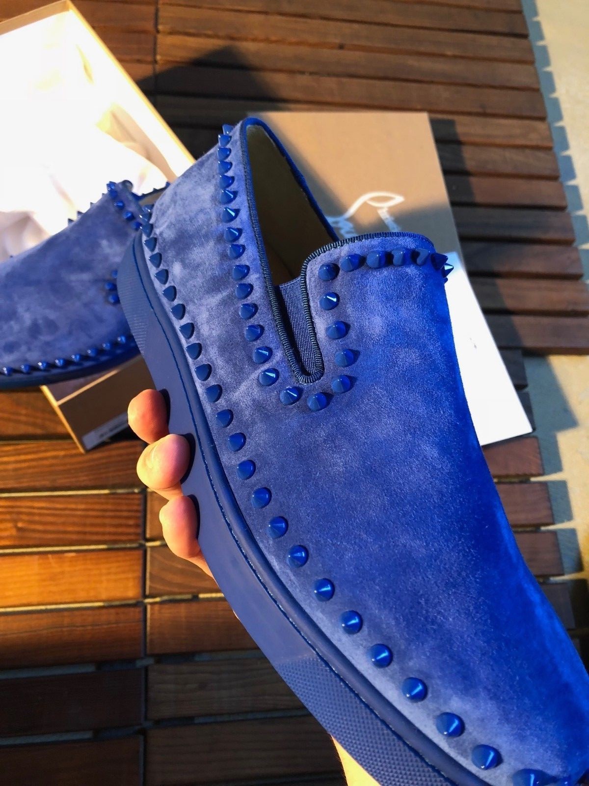 Christian Louboutin Pik Boat Blue 