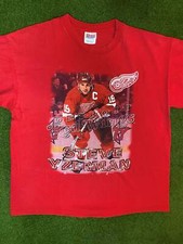 90s Detroit Red Wings - Steve Yzerman - Vintage NHL Player T-Shirt XL 