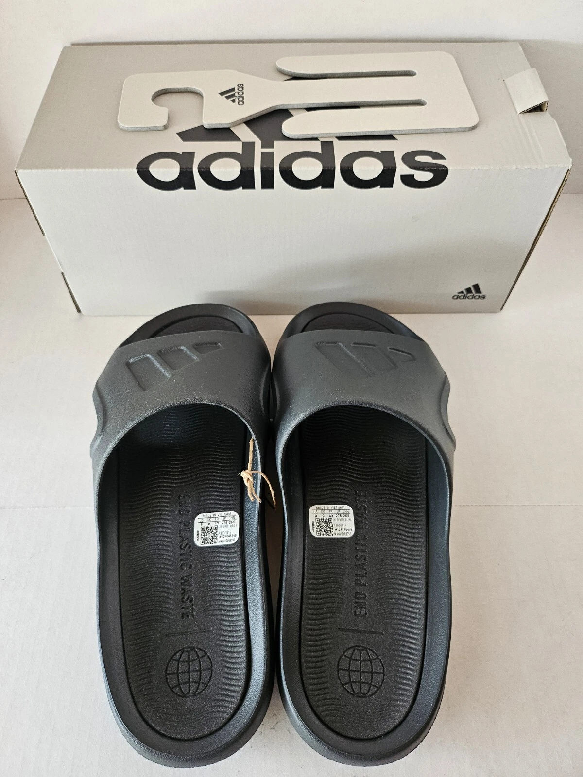Adidas Adicane Slides Carbon Core Nero HQ9915 Uomo Taglia 10