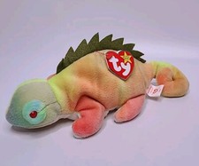 Ty Beanie Baby Iggy the Iguana DOB August 12, 1997