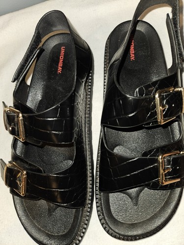 Union Bay Womans Black Sandal Shoes Size 11 - Picture 9 of 9