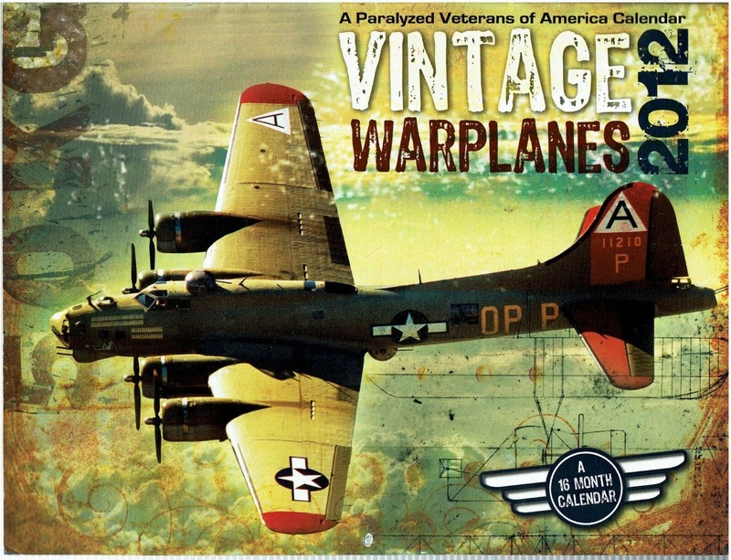 Vintage Warplanes 2012 16 month Calandar