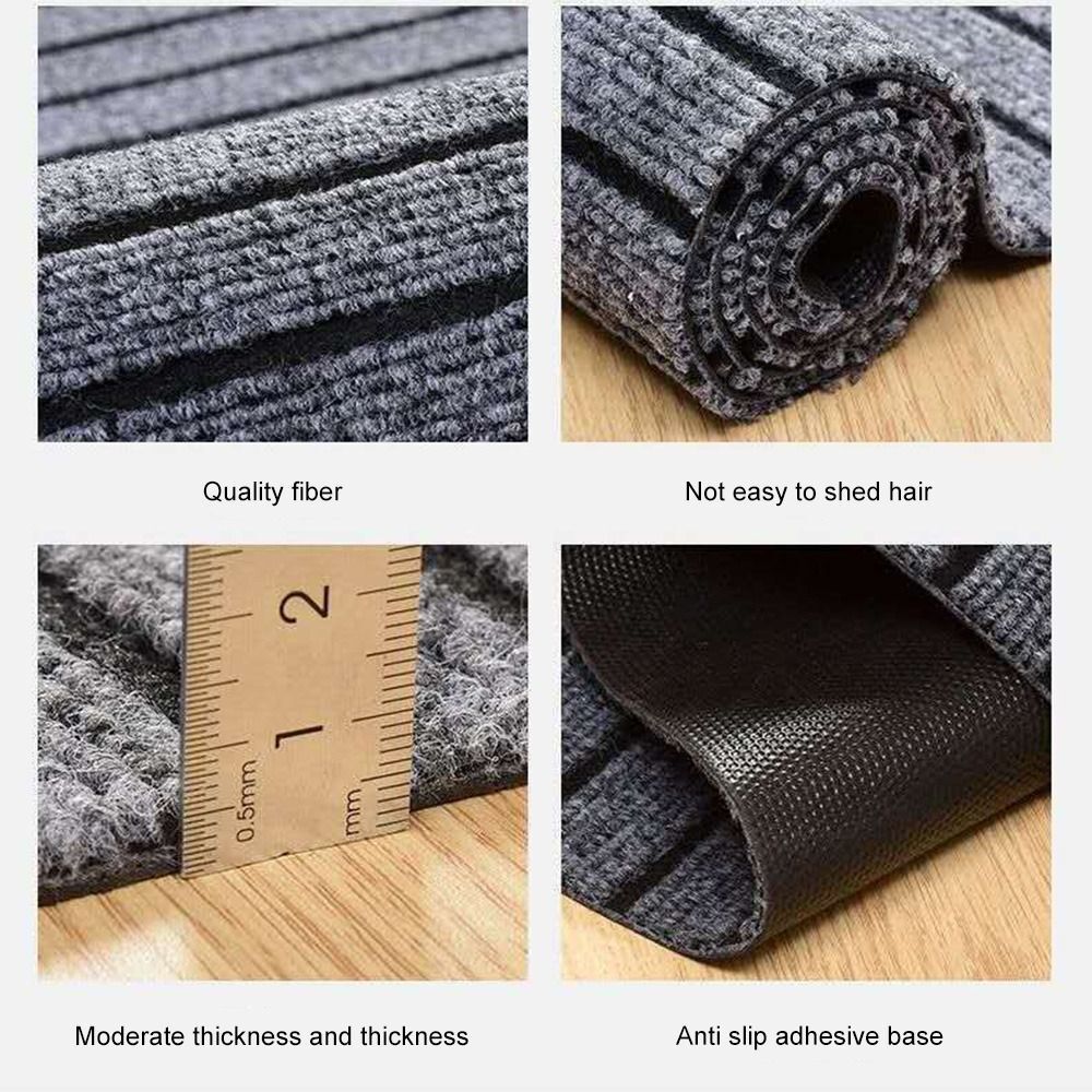 Floor Door Mats Rubber Backed Door Mat DustProof Carpet Hallway Runner