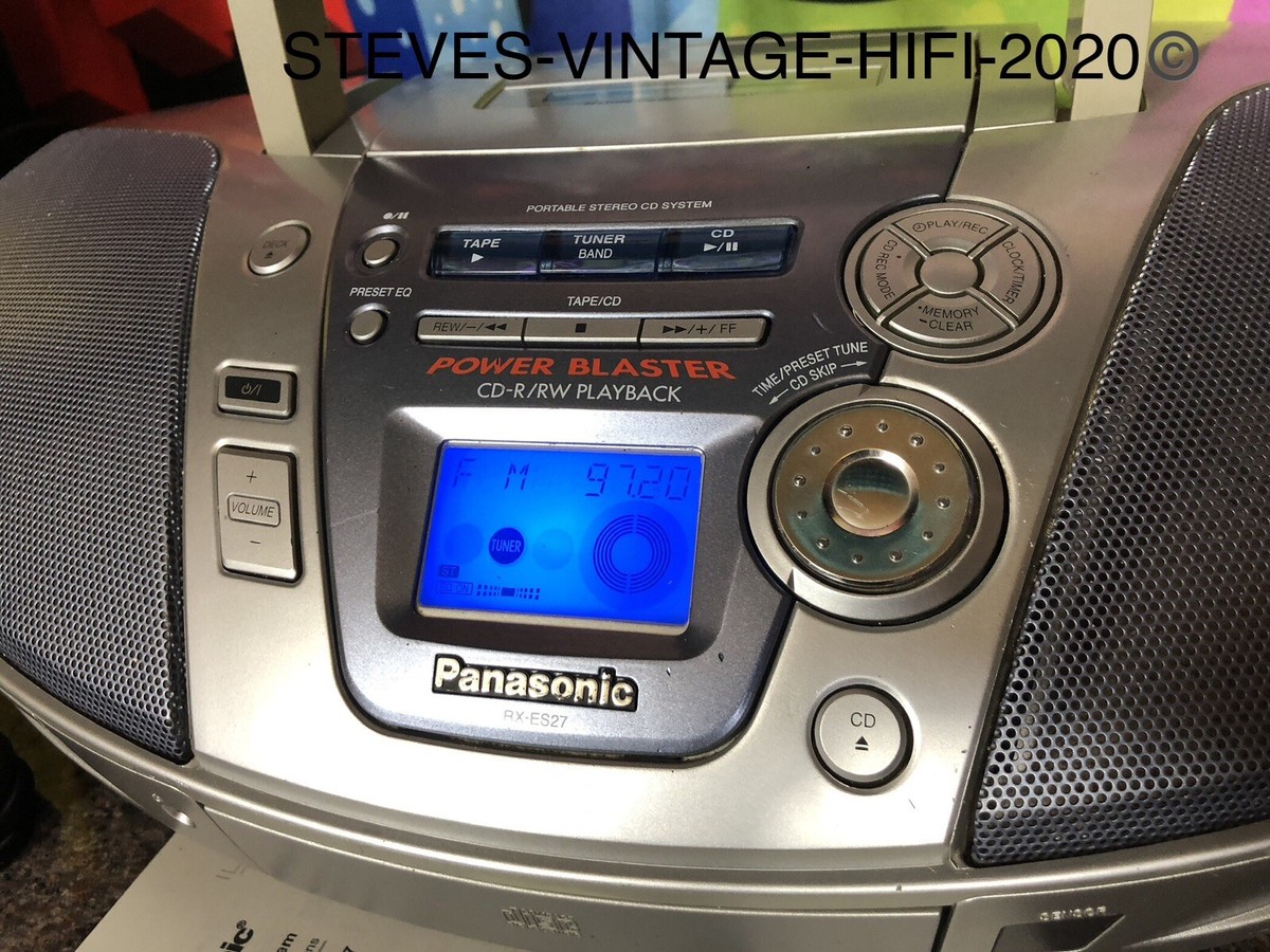 Panasonic RX-ES27 PORTABLE STEREO CD SYSTEM POWER BLASTER SERVICE