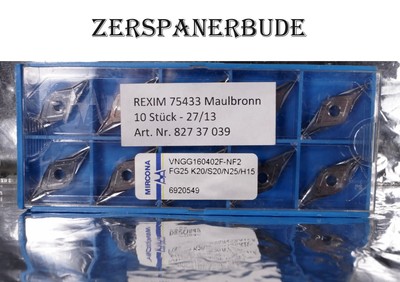 10 Wendeplatten MICRONA VNGG 160402F-NF2 FG25 K20/S20/N25/H15 Neu, mit Rechnung
