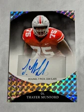 2022 Sage Aspire Hyper Silver Thayer Munford Rookie Auto RC #ASP-TM Raiders