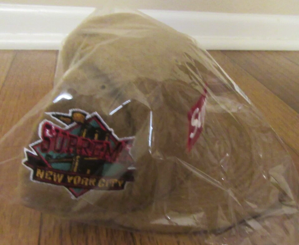 Supreme матовый шерсти коробка логотип New Era шляпа крышка размер 7 5/8 Camel FW24 совершенно новый - Изображение 3 из 4